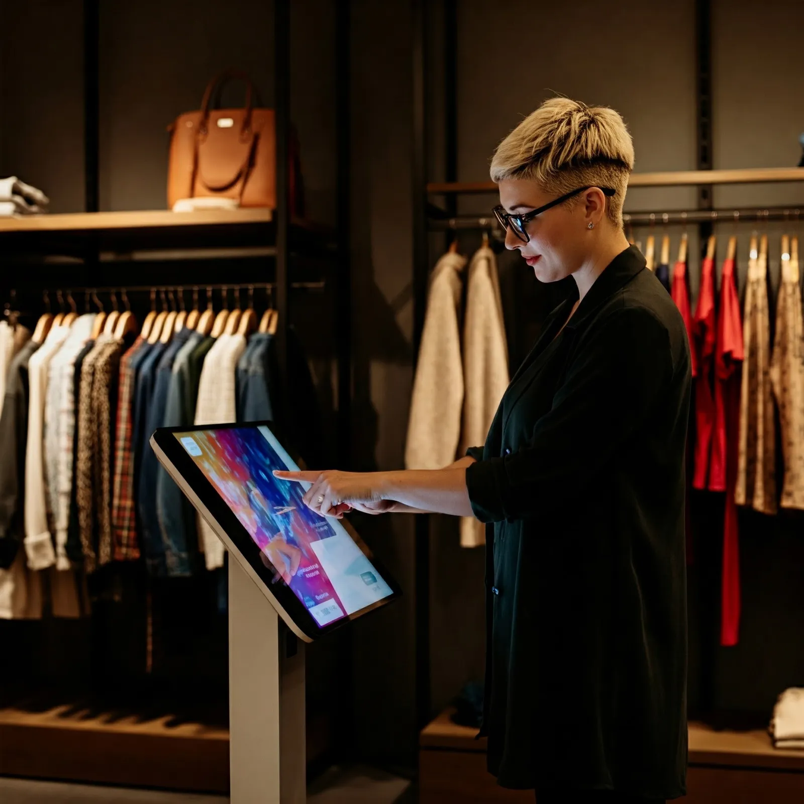 Monitor interattivo per digital signage